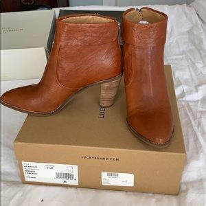 Lucky brand whiskey Cameron leather booties